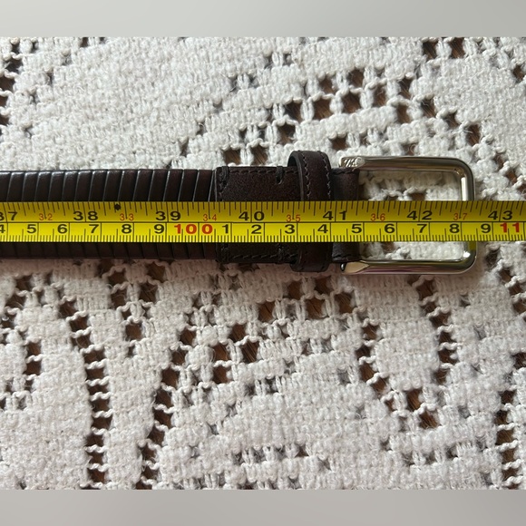 Rene holds Zegna Lamb Leather Braided Men’s Belt - Picture 8 of 8